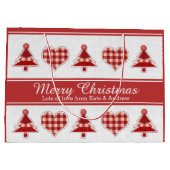 Kunstkerstbomen en kunsten, speciaal gepersonalise groot cadeauzakje (Achterkant)