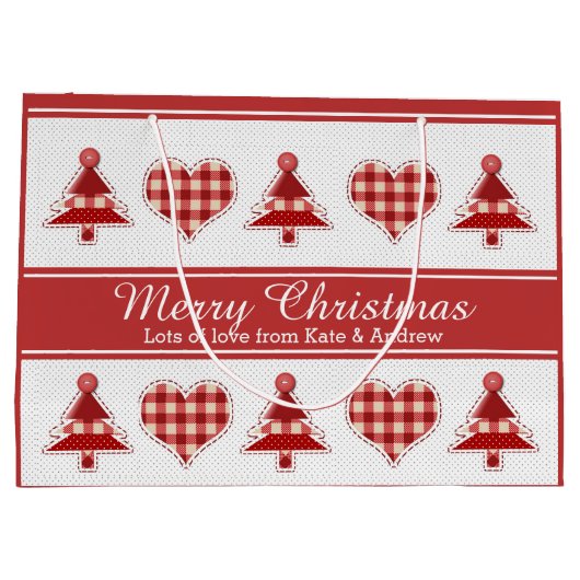 Kunstkerstbomen en kunsten, speciaal gepersonalise groot cadeauzakje (Achterkant)