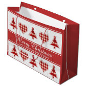 Kunstkerstbomen en kunsten, speciaal gepersonalise groot cadeauzakje (Voorkant Gekanteld)