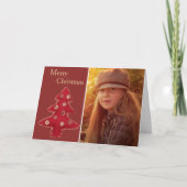 Kunstkerstboom - Aangepaste foto Feestdagen Kaart (Voorkant)