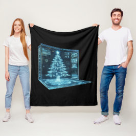 Kunstkerstboom Fleece Deken