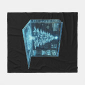 Kunstkerstboom Fleece Deken (Voorkant (Horizontaal))
