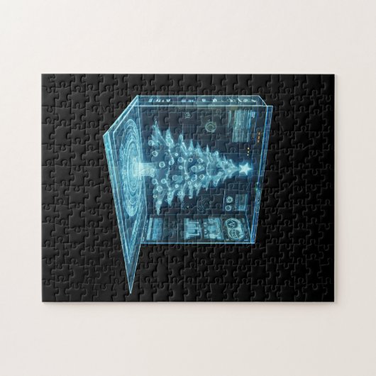 Kunstkerstboom Legpuzzel (Horizontaal)