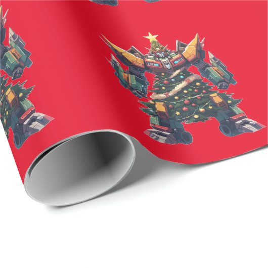 Kunstkerstboom Robot Cadeaupapier (Rol Hoek)