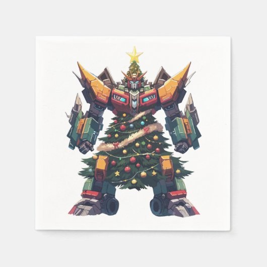Kunstkerstboom Robot Servet (Voorkant)