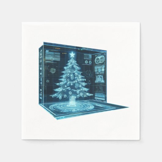Kunstkerstboom Servet (Voorkant)