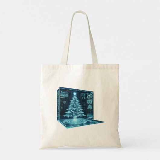 Kunstkerstboom Tote Bag (Achterkant)