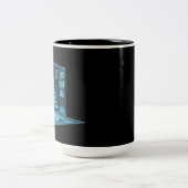 Kunstkerstboom Tweekleurige Koffiemok (Center)