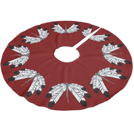 Kunstkerstboomrokken Eerste Natie Decor Kerstboom Rok (Gekanteld)