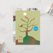 Kunstkerstfotokaart Kaart (Voorkant / Achterkant in situ)