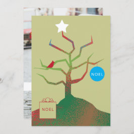 Kunstkerstfotokaart Kaart