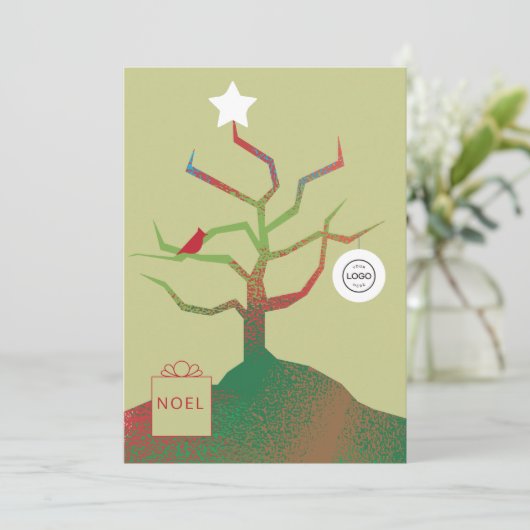 Kunstkerstkaart Kaart (Staand voorkant)