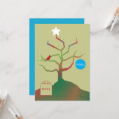 Kunstkerstkaart Kaart (Voorkant / Achterkant in situ)