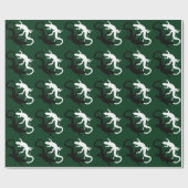 Kunstkerstpapier met hagedis-opvulpapier cadeaupapier (Vlak)