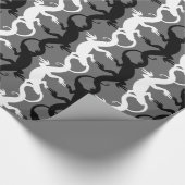 Kunstkerstpapier met hagedis-opvulpapier cadeaupapier (Hoek)