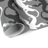 Kunstkerstpapier met hagedis-opvulpapier cadeaupapier (Rol Hoek)