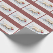 Kunstkerstpapier met labrador Retriever Cadeaupapier (Hoek)