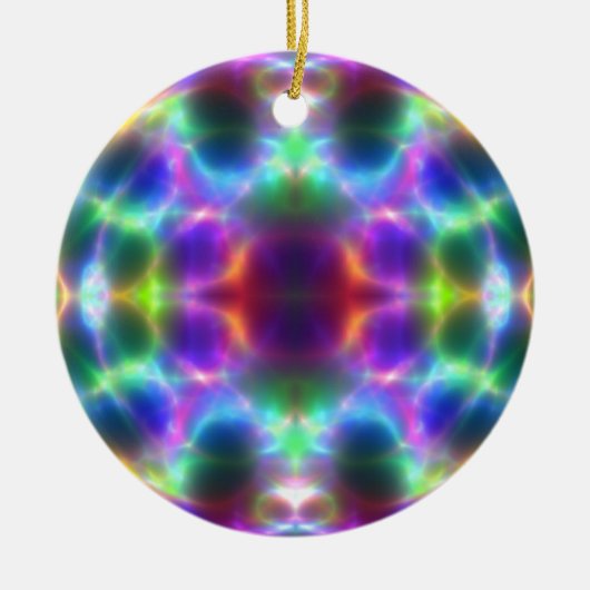 Kunstkerstversiering Keramisch Ornament (Voorkant)