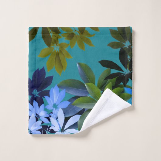 Kunstkeukenpakket Groen en Blauw Bad Handdoek (Wasdoekje)