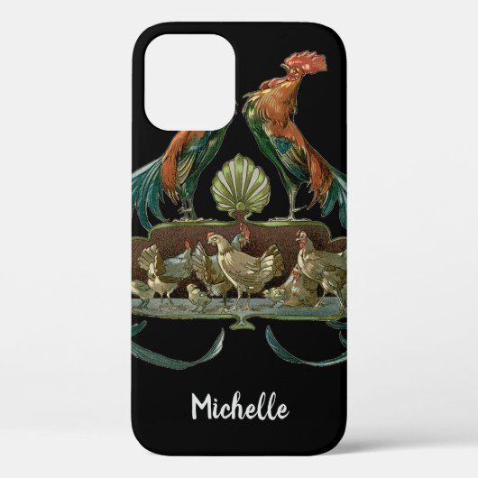  kunstkippen en roosters Case-Mate iPhone case (Achterkant)
