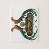 kunstkippen en roosters legpuzzel (Verticaal)