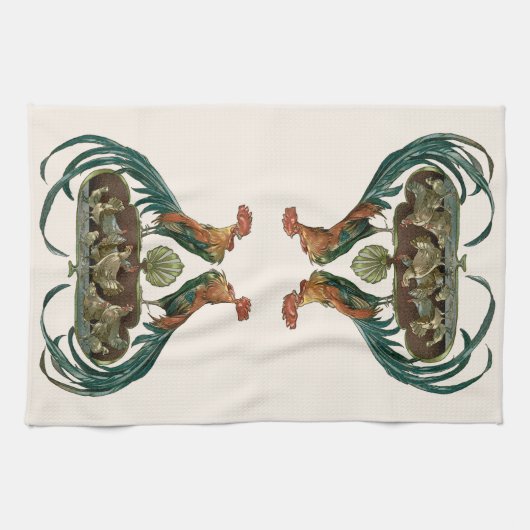 kunstkippen en roosters theedoek (Horizontaal)