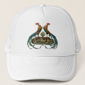  kunstkippen en roosters trucker pet (Voorkant)