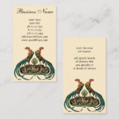 kunstkippen en roosters visitekaartje (Voorkant / Achterkant)