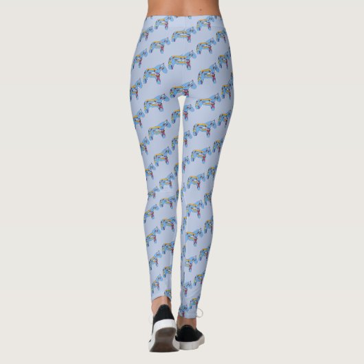 Kunstklas Dala-paarden Leggings (Achterkant)