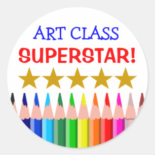 Kunstklasse Superstar Ronde Sticker