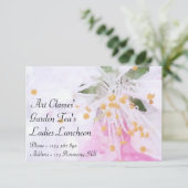 Kunstklassen Dames Luncheon Garden Tea's Kaart (Staand voorkant)
