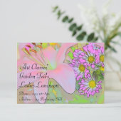 Kunstklassen Dames Luncheon Garden Tea's Kaart (Staand voorkant)