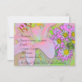 Kunstklassen Dames Luncheon Garden Tea's Kaart (Achterkant)