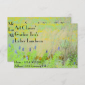 Kunstklassen Dames Luncheon Garden Tea's Kaart (Voorkant / Achterkant)