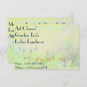Kunstklassen Dames Luncheon Garden Tea's Kaart (Voorkant / Achterkant)