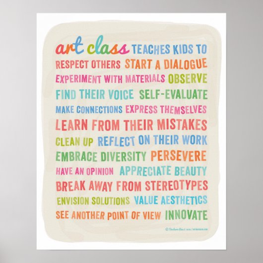 Kunstklassen Teach Kinder // 16 x 20 Poster (Voorkant)
