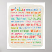 Kunstklassen Teach Kinder // 24 x 30 Poster (Voorkant)