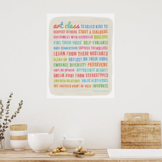 Kunstklassen Teach Kinder // 24 x 30 Poster (Keuken)