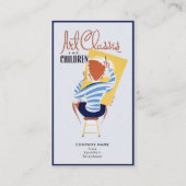 Kunstklassen voor kinderen  repromo visitekaartje (Voorkant)