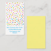 Kunstklassen voor kinderen visitekaartje (Voorkant / Achterkant)