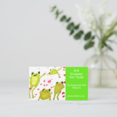 Kunstklassen voor kinderen visitekaartje (Staand voorkant)