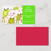 Kunstklassen voor kinderen visitekaartje (Voorkant / Achterkant)