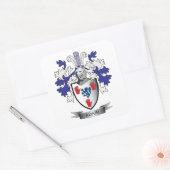 Kunstkleding van de familie Adair Vierkante Sticker (Envelop)