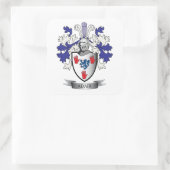 Kunstkleding van de familie Adair Vierkante Sticker (Tas)