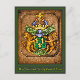 Kunstkleding van de familie Van Westervelt Briefkaart