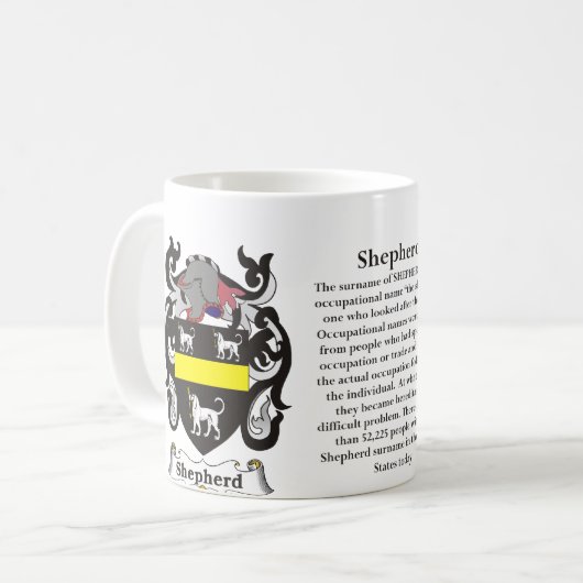 Kunstkleding van de Shepherd Koffiemok (Voorkant links)