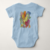 Kunstkleding voor regenboogliefhebbers romper (Achterkant)