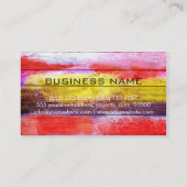 Kunstkleur Acrylverf op hout #2 Visitekaartje (Achterkant)