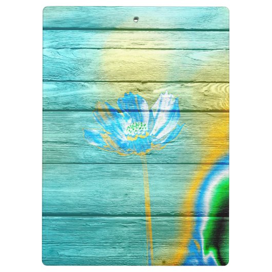 Kunstkleur Acrylverf op hout Klembord (Achterkant)