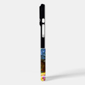 KUNSTKLEUR PALETTE EN BRUSHT MONOGRAM Black Case-Mate iPhone Case (Achterkant / Links)